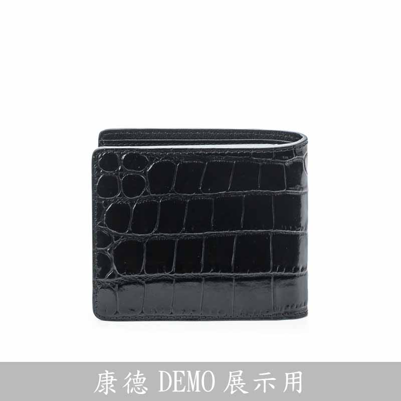 [ 康德展示- 店家 PROMAX ] 鱷魚紋牛皮短夾